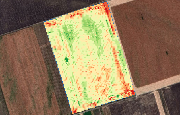 mapa prinosa kukuruza